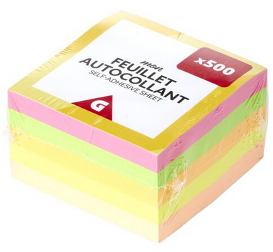Bloc feuilles notes