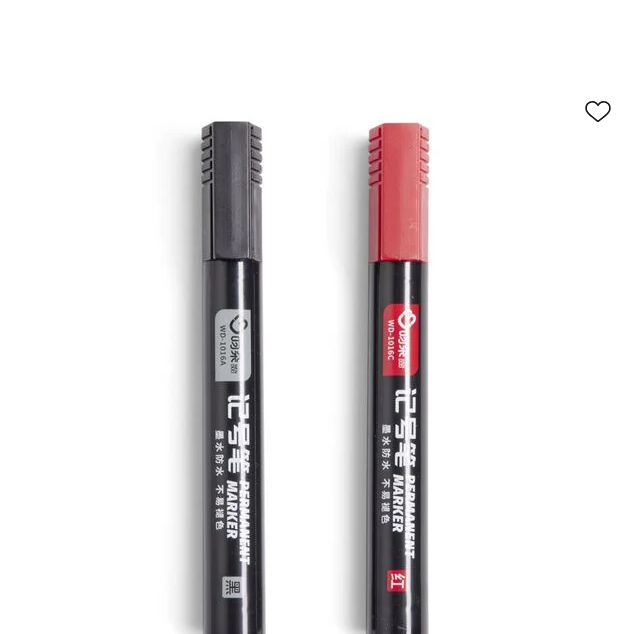 Marqueurs rouge et noir
