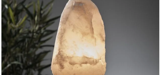 Lampe pierre de sel
